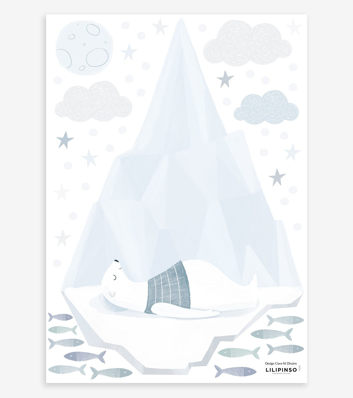 Artic Dream – Wall Decals Murals – Bear On The Ice Floe