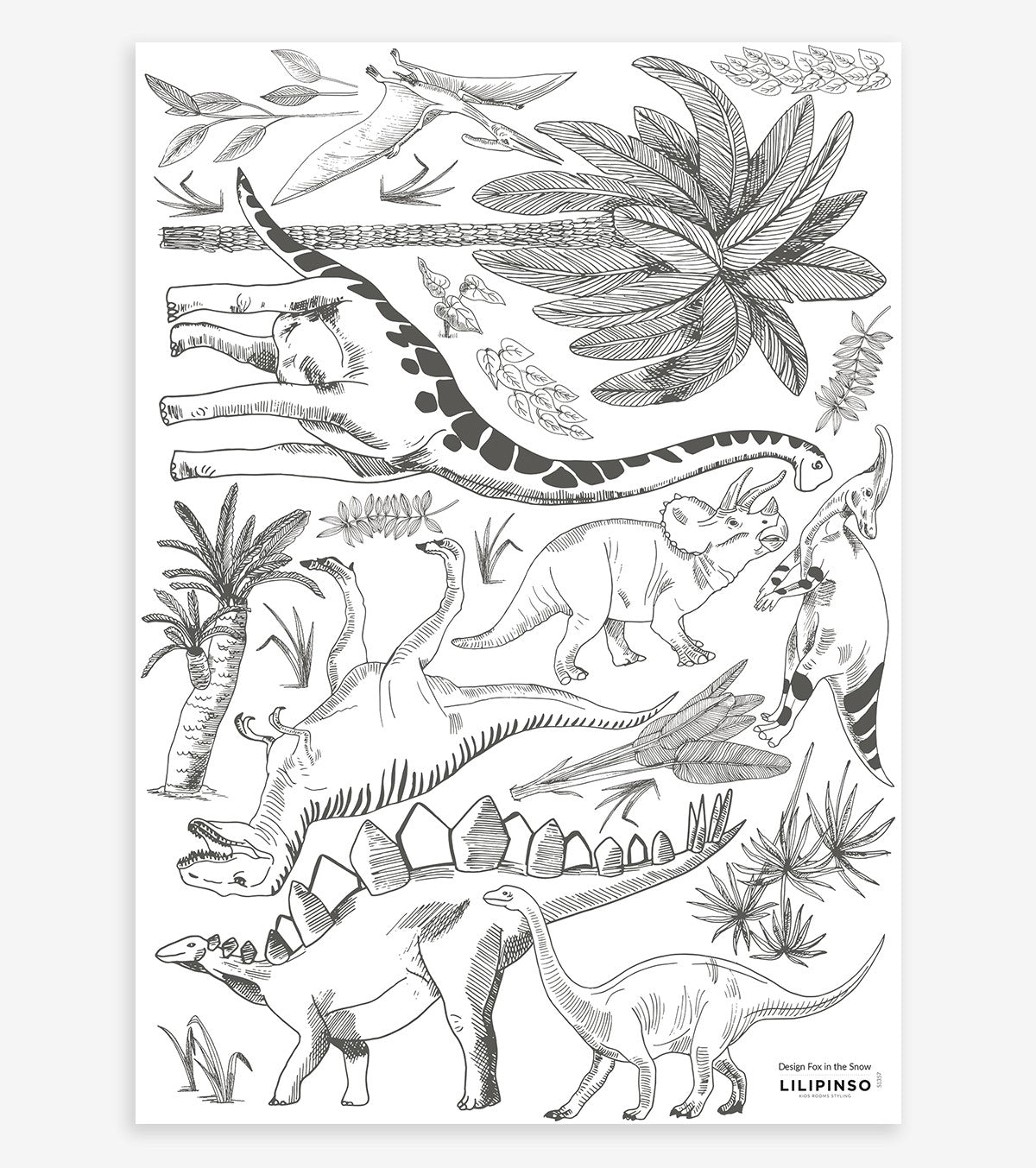 Dinosaurus – Wall Decals Murals – Dinosaurs And Plants