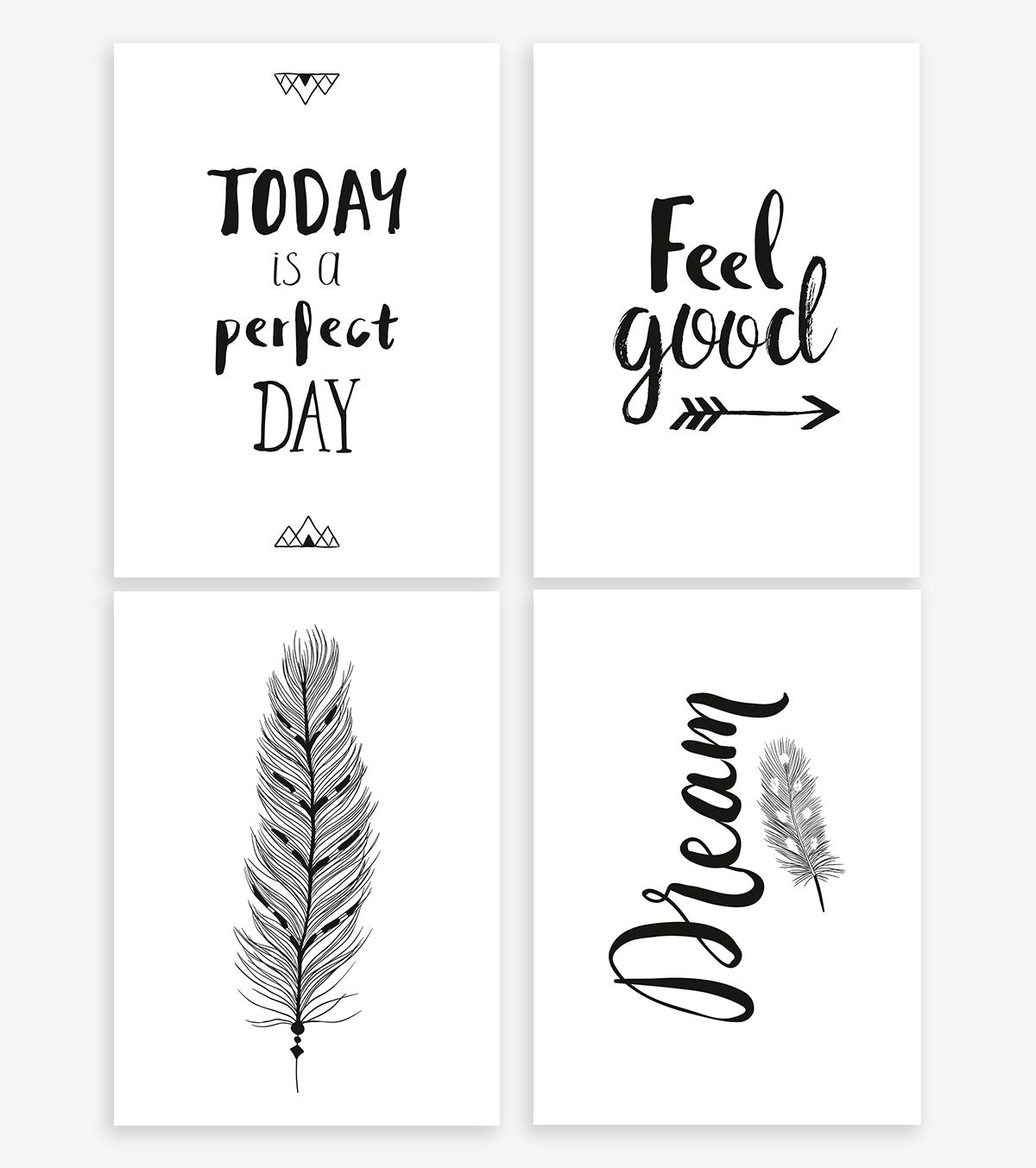 Boho – Decorative Card – Feel Good (set Of 4)