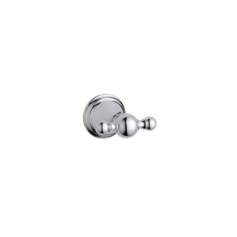 Grohe 40155 Geneva 2 Inch Wall Mount Bathroom Double Robe Hook