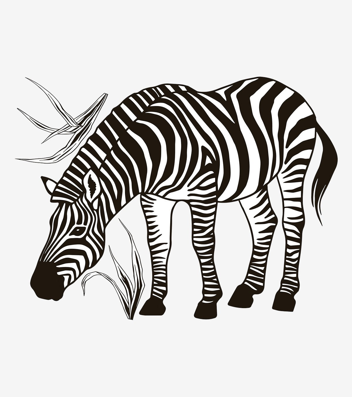 Black Majik – Large Sticker – The Zebra