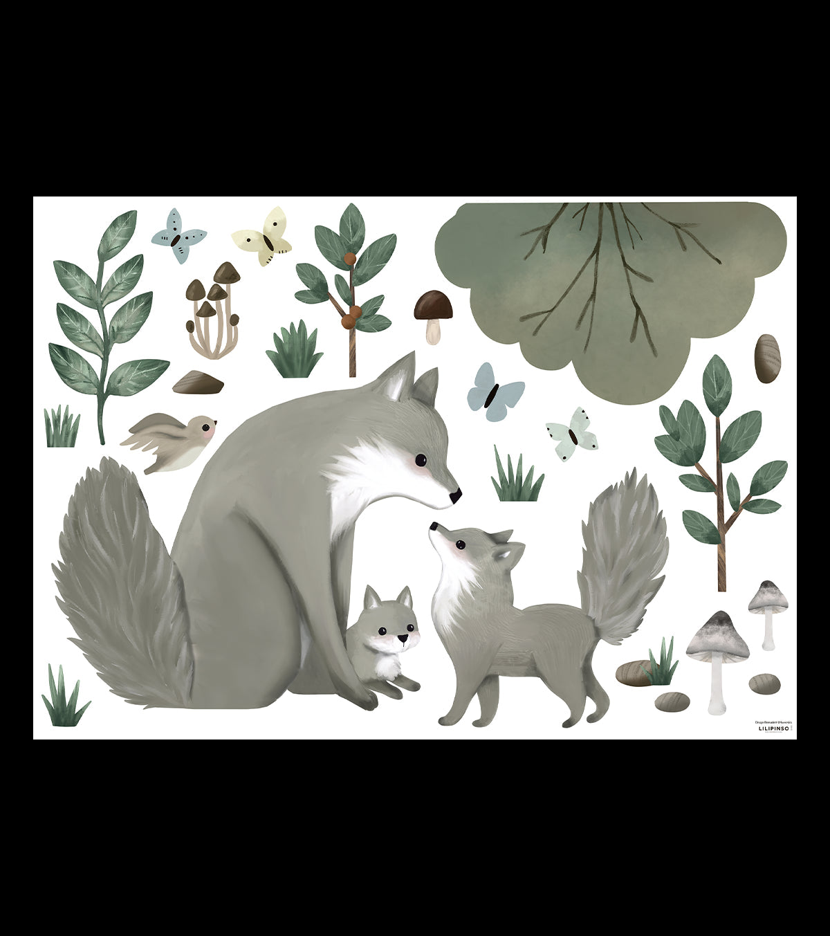 Kharu – Wall Decals Murals – The Fox Family