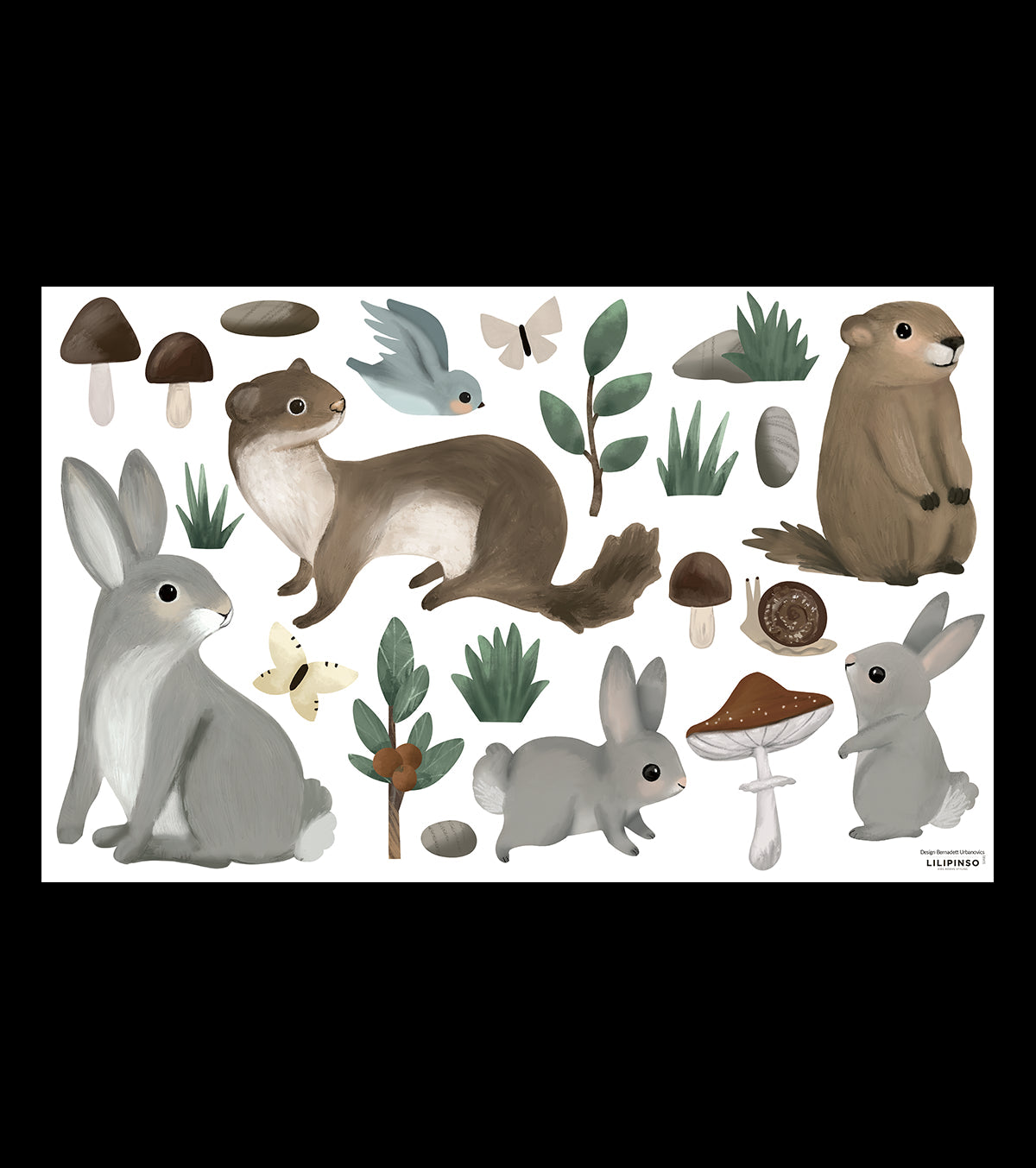 Kharu – Wall Decals Murals – Mountain Animals