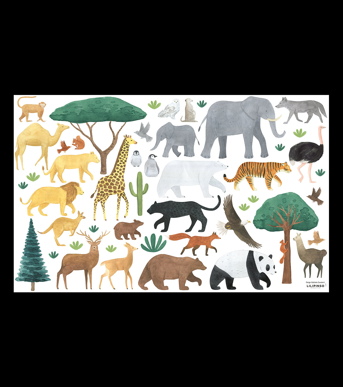 Living Earth – Wall Decals Murals – Animals Of The World