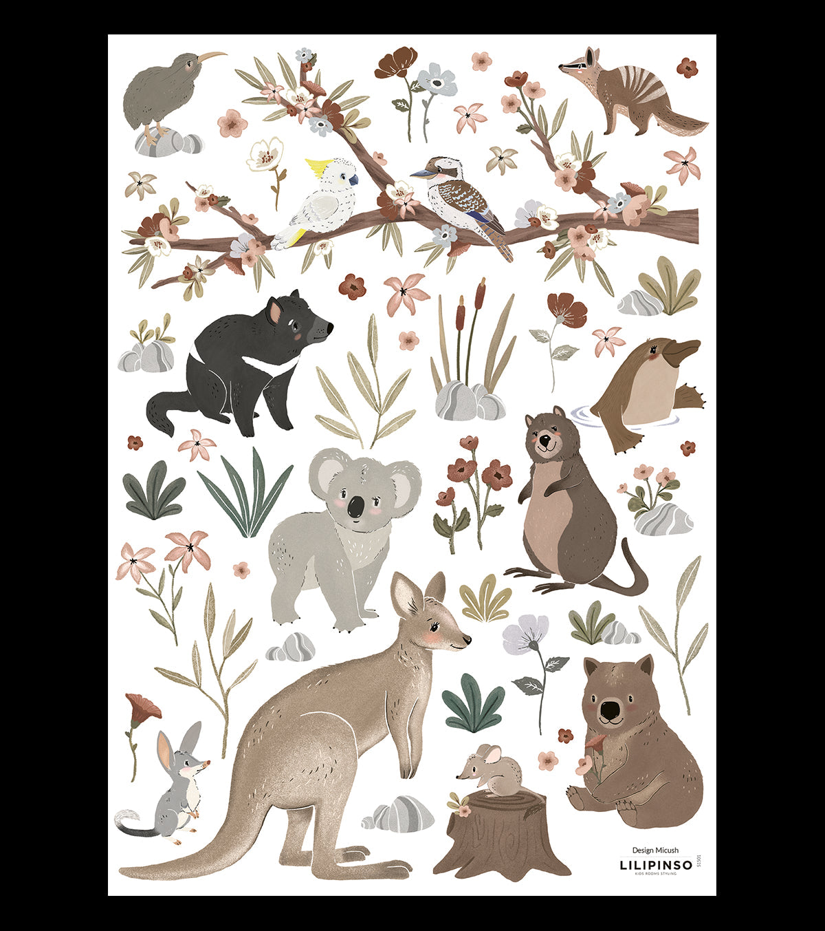 Lilydale – Wall Decals Murals – Animals Of Australia