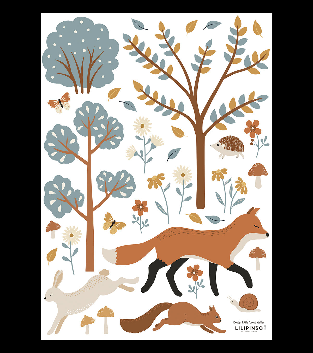 Jöro – Wall Decals Murals – Forest, Fox And Animals