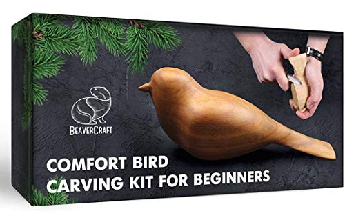 BeaverCraft Wood Carving Kit Comfort Bird DIY Kits for Adults & Teens Whittling Knife Kit for Beginners Kids Hobbies Adult Craft Kits – Wood Carving