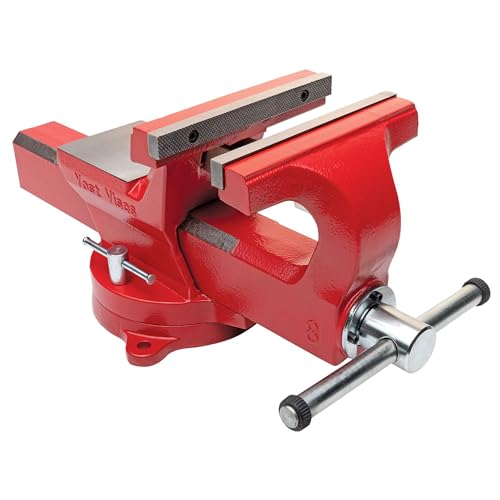 Yost Vises ADI-8 Heavy Duty Vise | 130,000 PSI Tensile Strength Austempered Ductile Iron Bench Vise | 8 Inch Jaw Width with a 360 Degrees