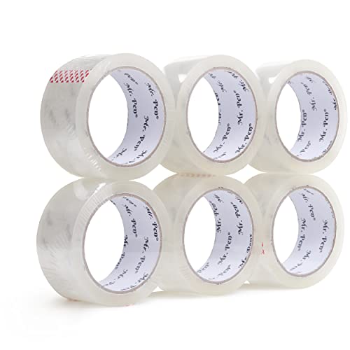 Mr. Pen- Packing Tape, 6 Pack, 2” Wide, 60 Yards, Shipping Tape, Packaging Tape, Clear Packing Tape, Moving Tape, Packing Tape for Moving Boxes,