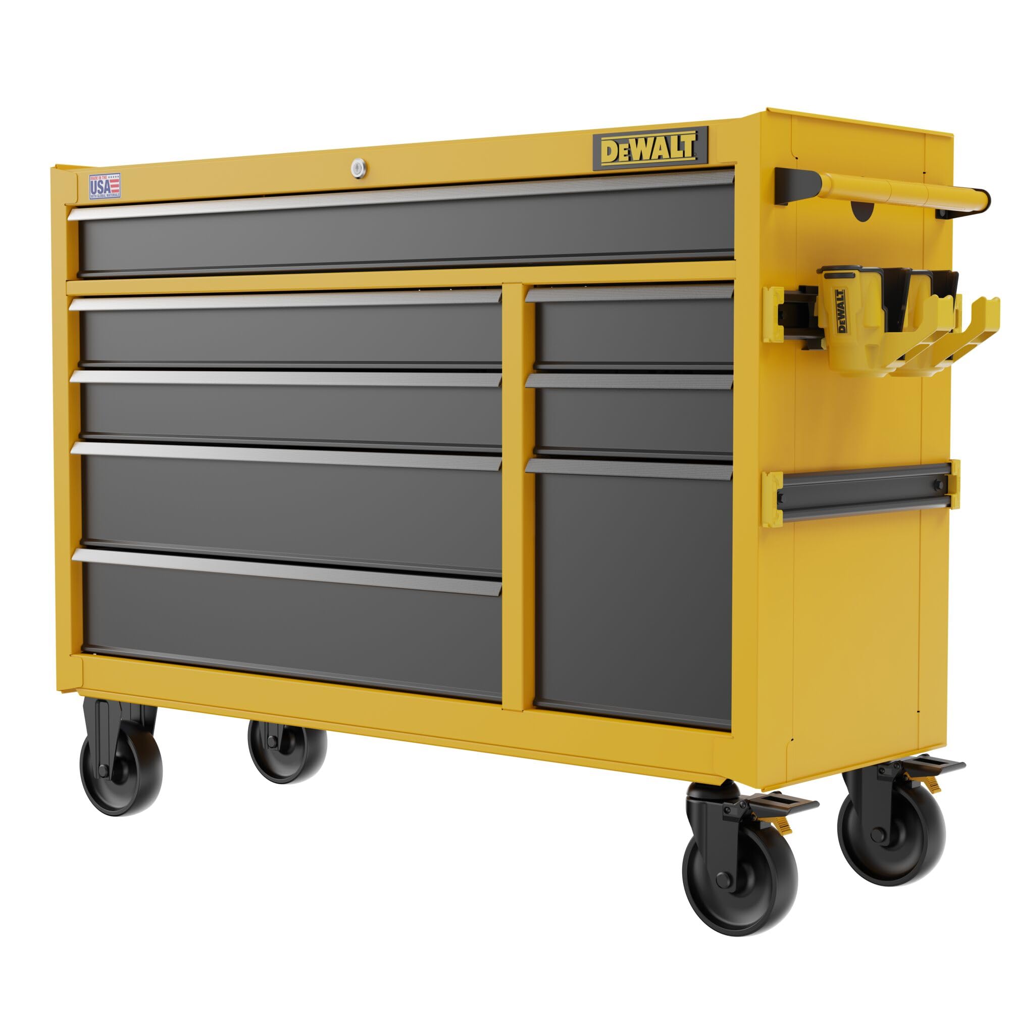 DEWALT Rolling Tool Chest with 8 Drawers, 52 Inch, 100lb Drawer Capacity, DEWALT Workshop Storage System Compatible (DWST52082)