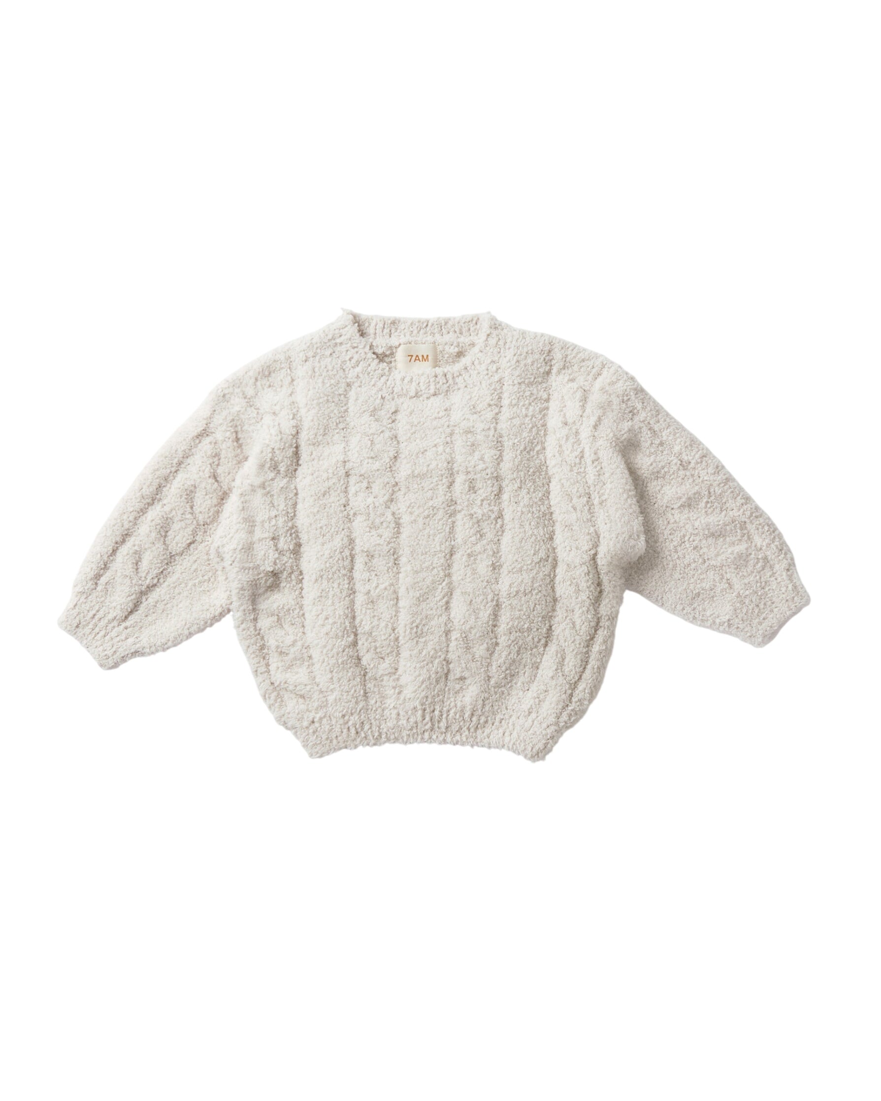 Boxy Cable Sweater – Fuzzy