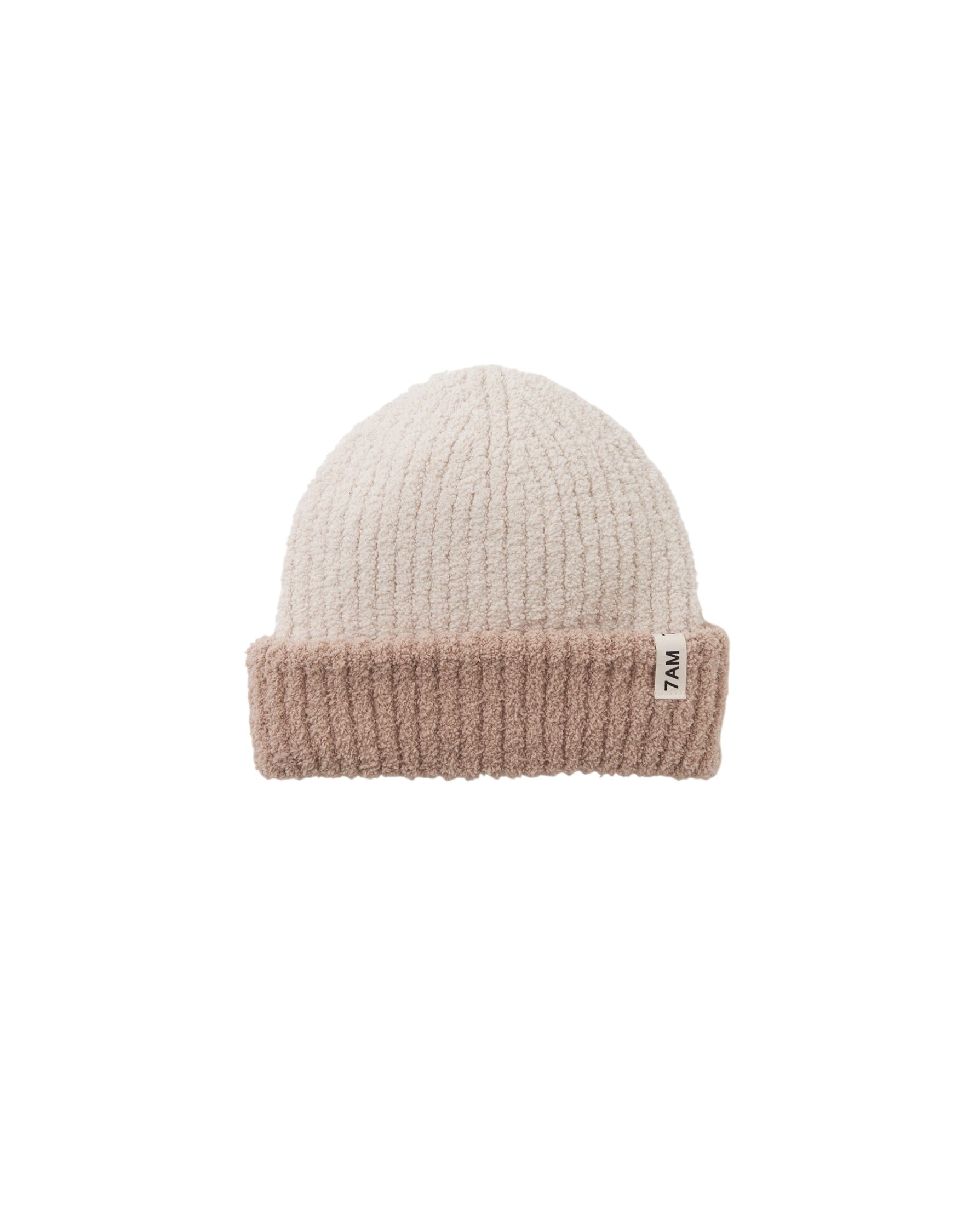 2-tone Ribbed Beanie – Fuzzy