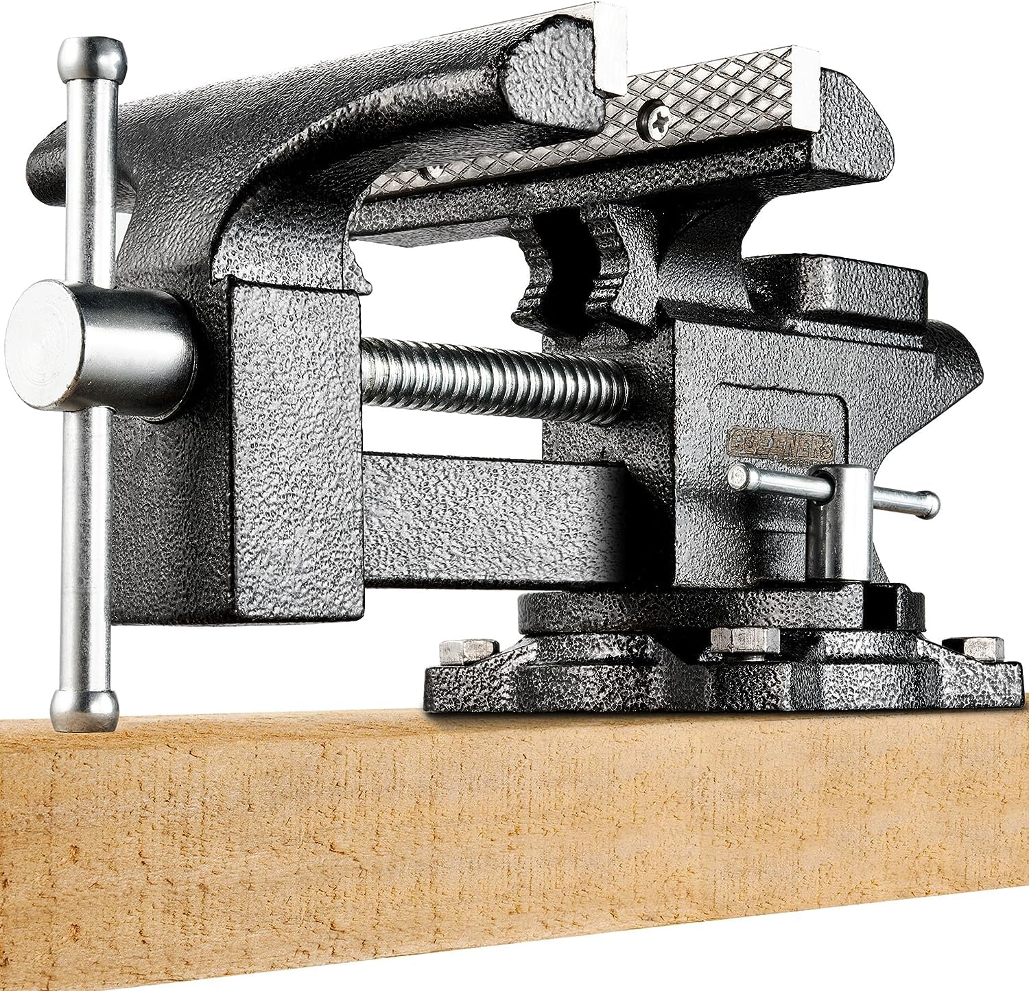 Bench Vise 6” – Table Vice For Workbench, Utility Vise with Heavy Duty Cast Iron, Multi-Jaw, 270 Degree Swivel Base, Larger Anvil, Easy Adjustment