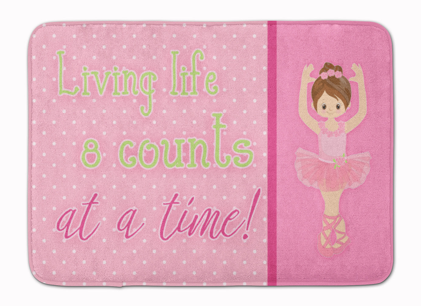 Ballet in 8 Counts Brunette Machine Washable Memory Foam Mat BB5396RUG