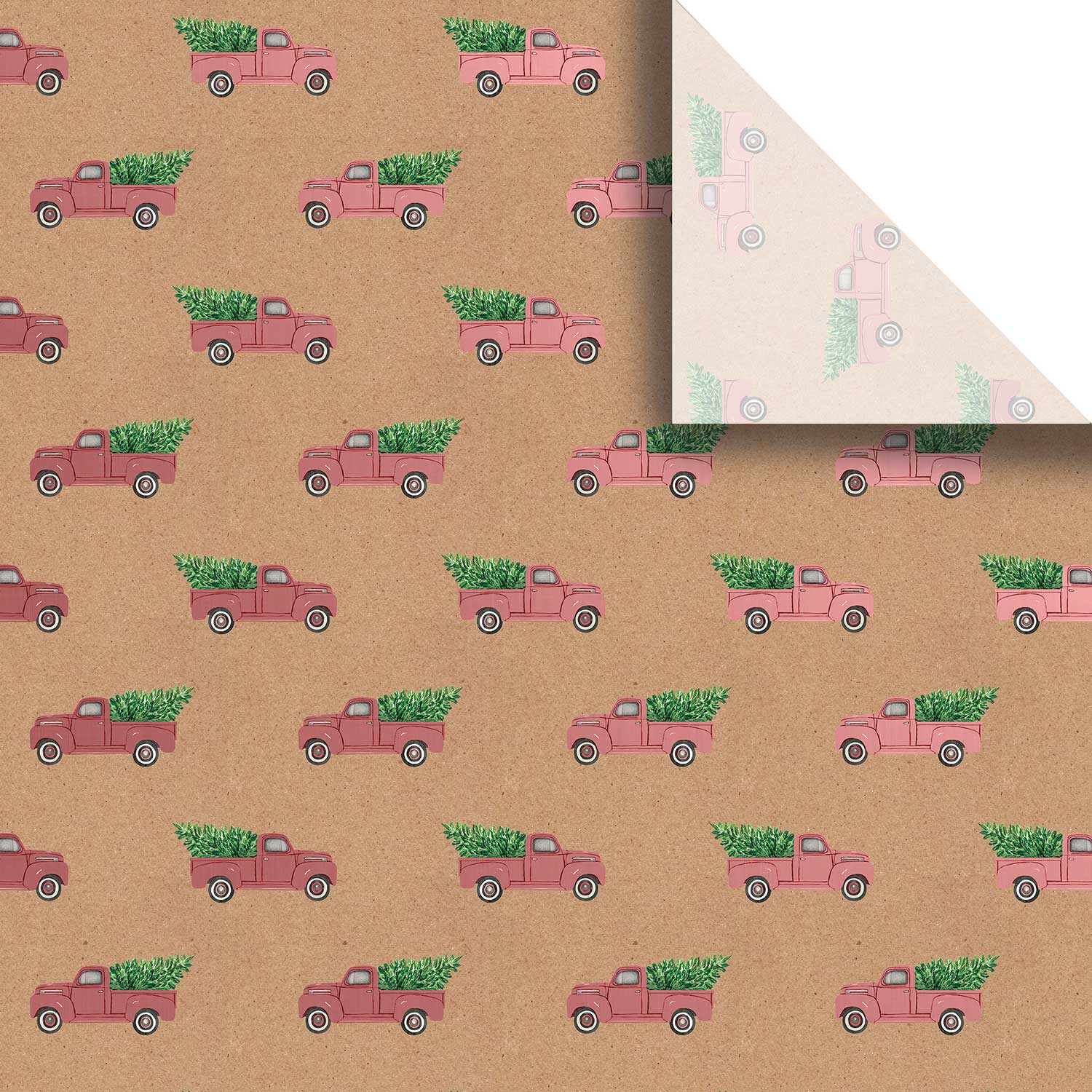 Red Pickup Truck 20″ x 30″ Christmas Gift Tissue Paper