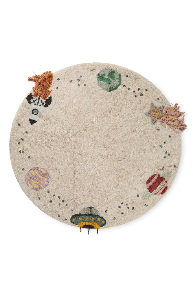 Washable Cotton Rug Interstellar Journey