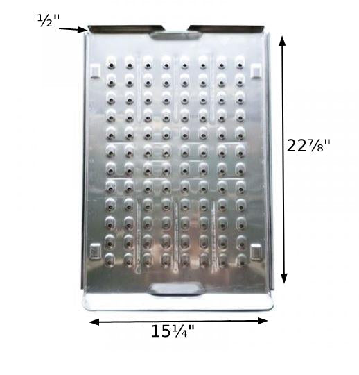 Green Mountain 2 Pc Stainless Steel Grease Drip Tray For The Daniel Boone Grill, P-1064