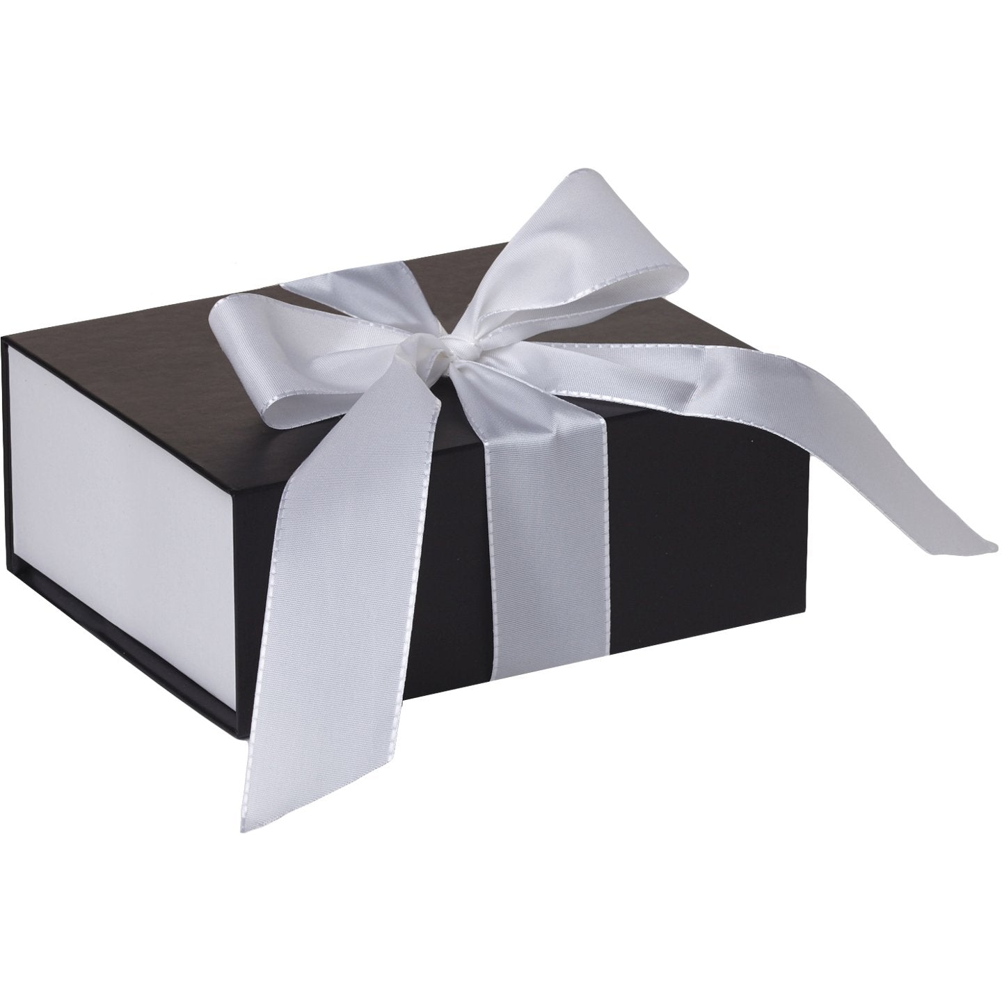 Jillson & Roberts Large Gift Box with Ribbon Tie, Sophisticate Black Matte (12 Pcs)