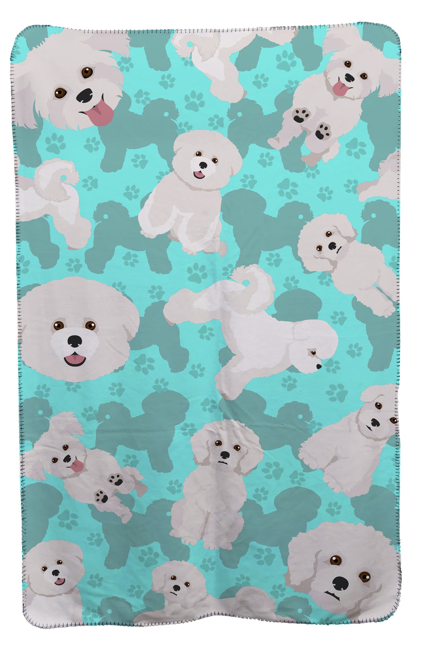 Bichon Frise Soft Travel Blanket with Bag