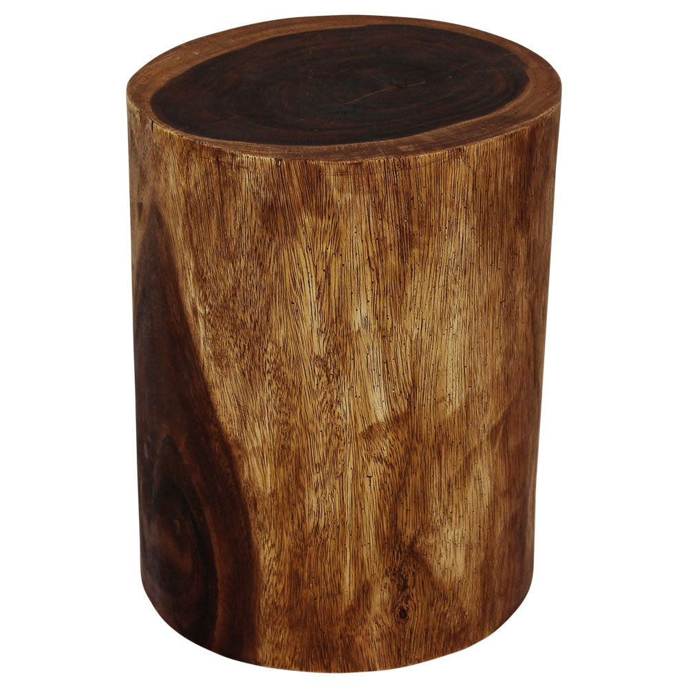 Haussmann® Wood Stump Stool or Stand 11-14 in DIA x 18 in H Walnut Oil