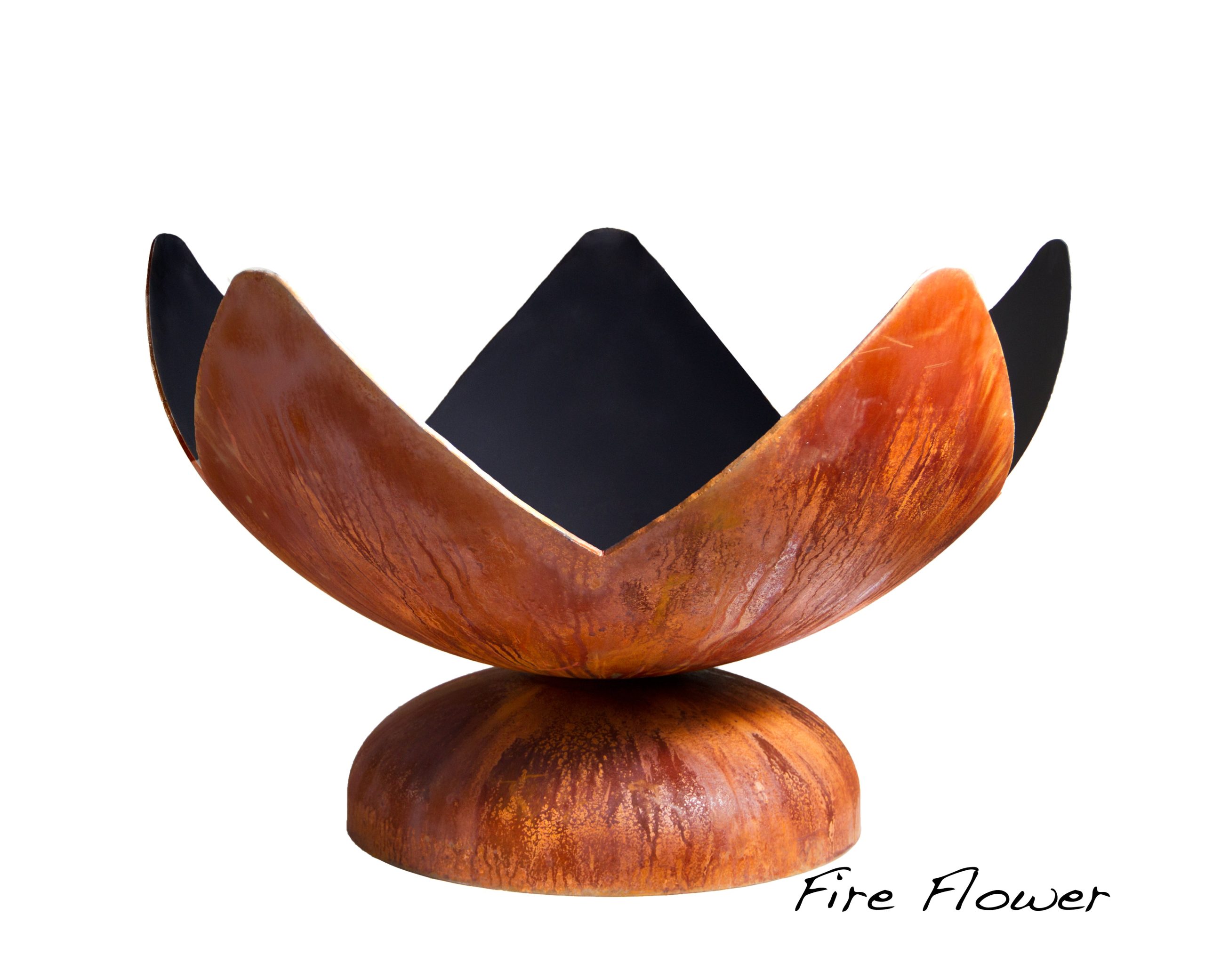 Ohio Flame Fire Flower Artisan Fire Bowl with Patina Finish