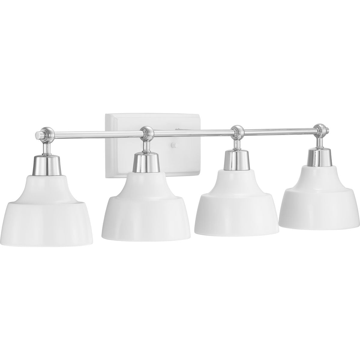 PROGRESS LIGHTING P300203-015 Bramlett Collection Four-Light Bath & Vanity in Polished Chrome