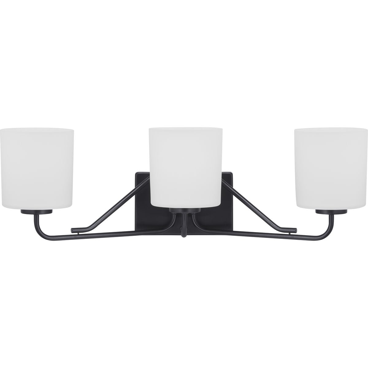 PROGRESS LIGHTING P300220-031 Tobin Collection Three-Light Bath & Vanity in Matte Black