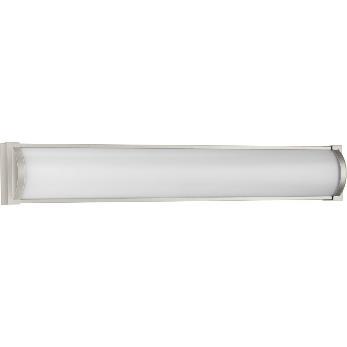 PROGRESS LIGHTING P300409-009-30 Barril Collection 32 in. Brushed Nickel Large Modern Integrated LED Linear Vanity Light in Brushed Nickel