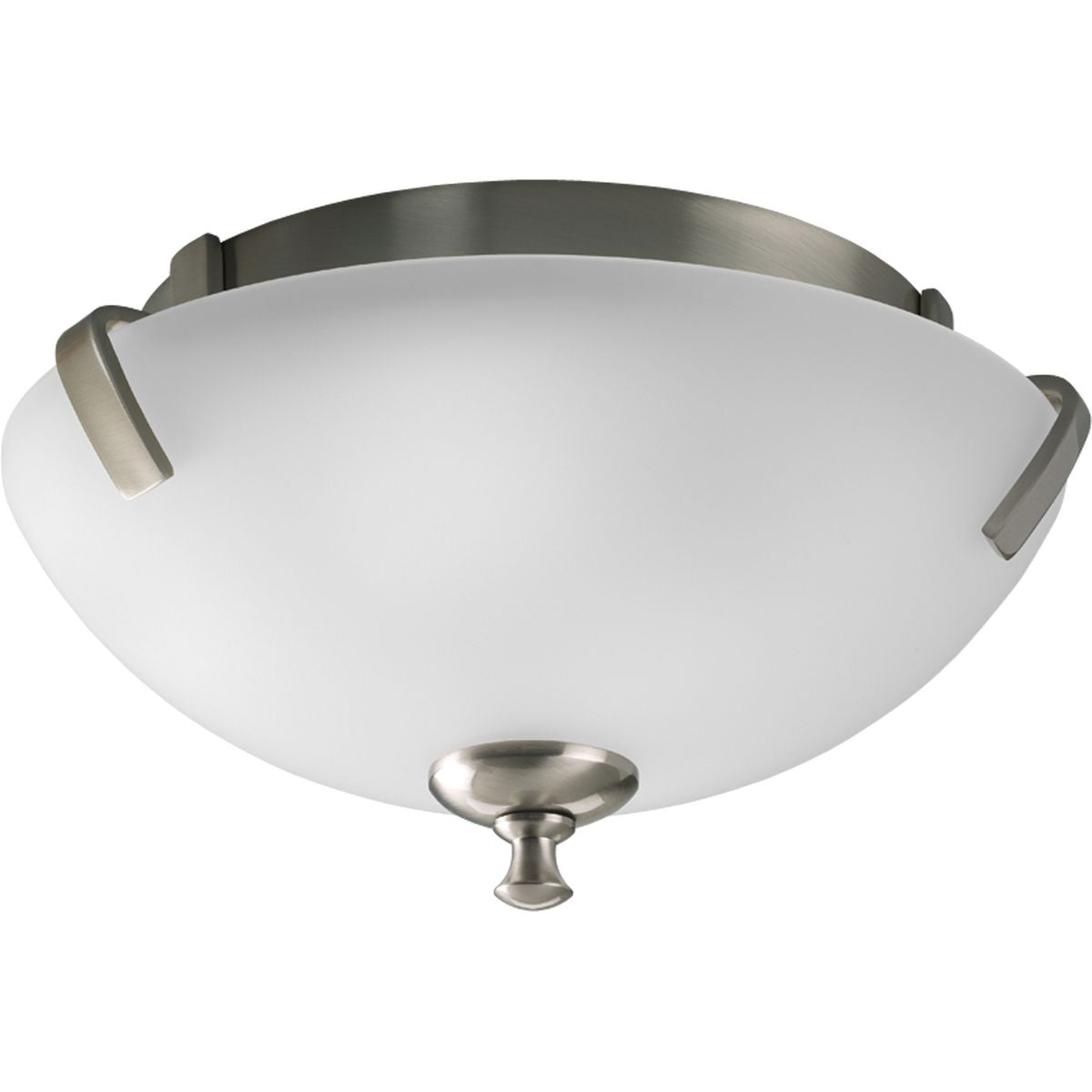 PROGRESS LIGHTING P3290-09 Wisten Collection Two-Light 14″ Close-to-Ceiling in Brushed Nickel