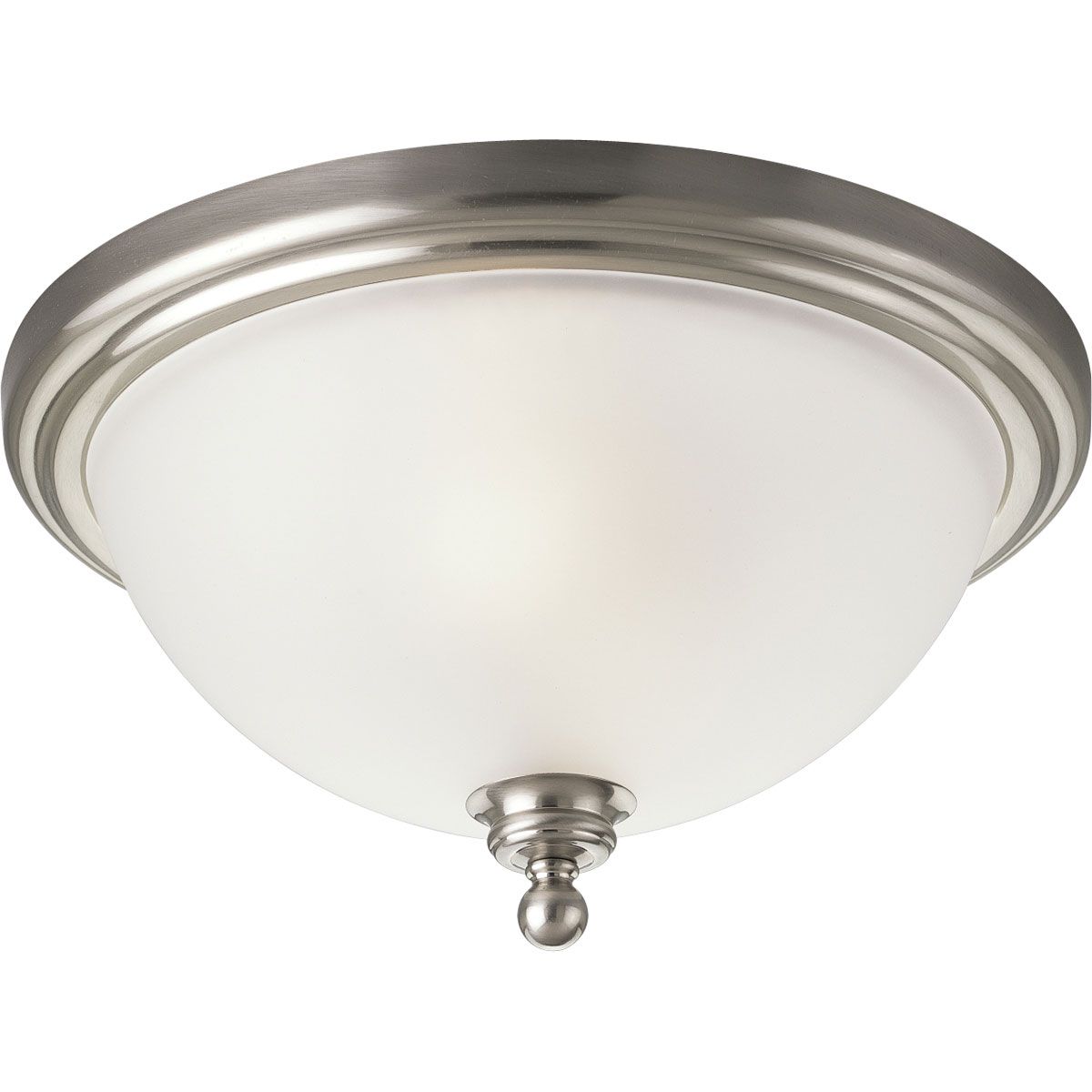 PROGRESS LIGHTING P3312-09 Madison Collection Two-Light 15-3/4″ Close-to-Ceiling in Brushed Nickel