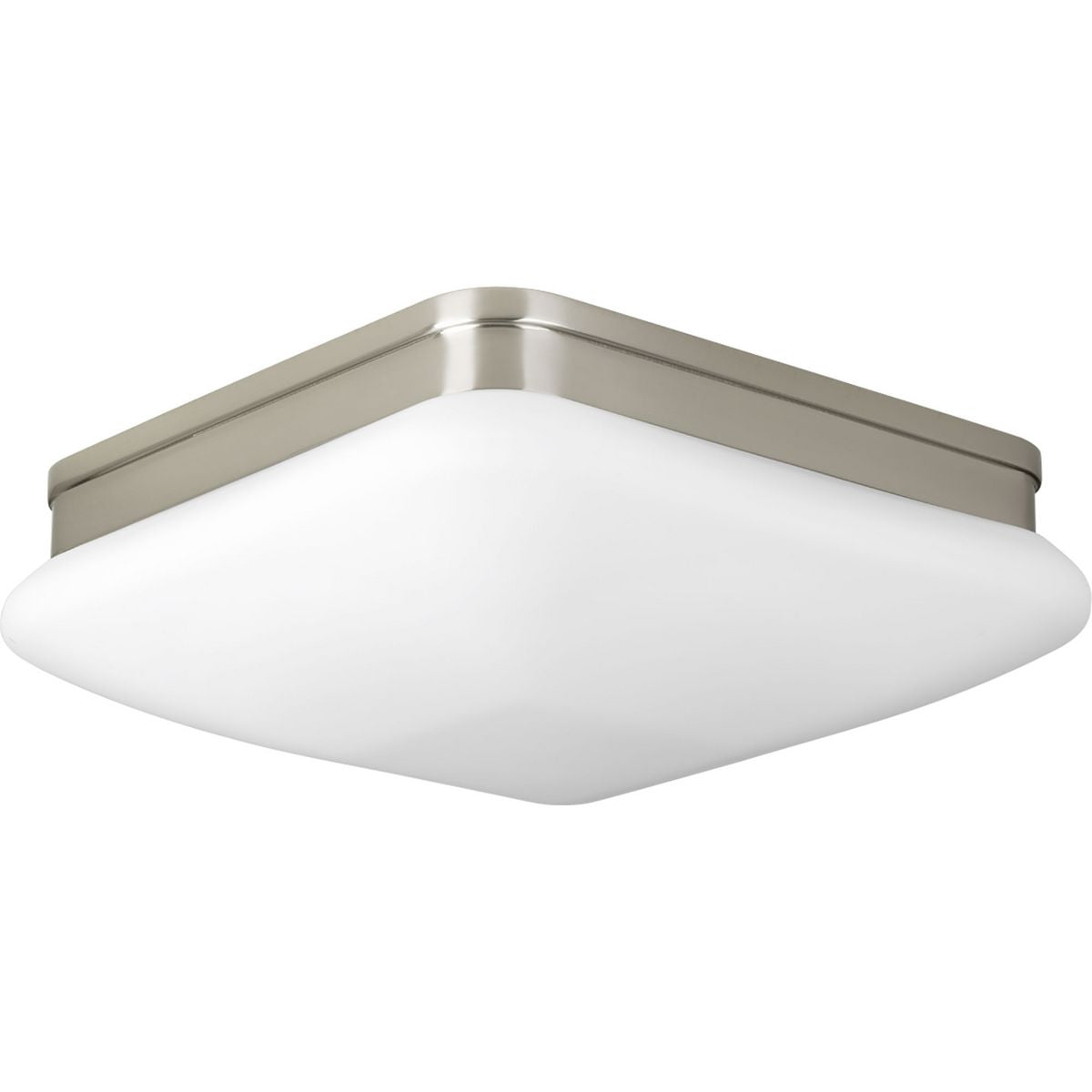 PROGRESS LIGHTING P3511-09 Appeal Collection Two-Light 11″ Flush Mount in Brushed Nickel