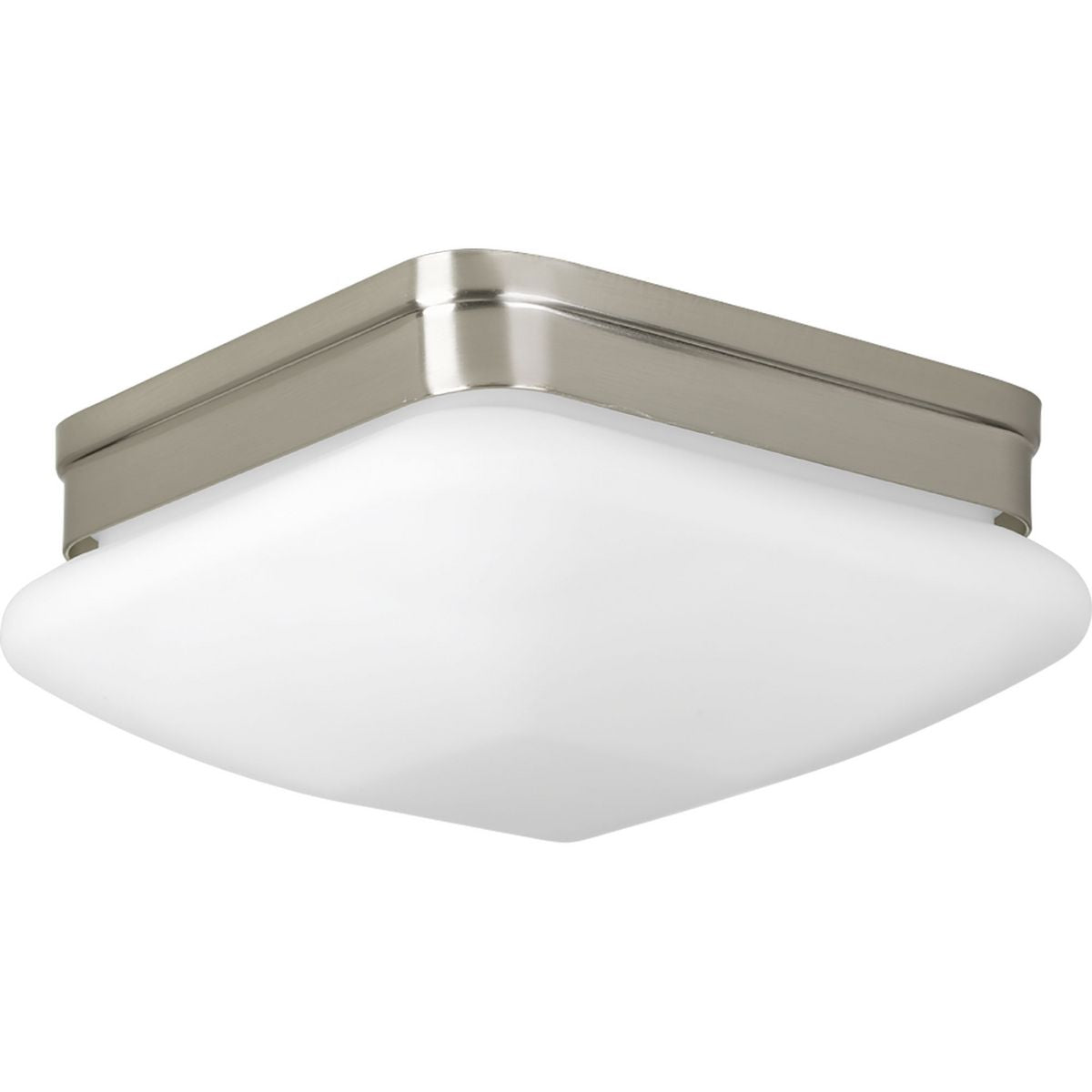 PROGRESS LIGHTING P3549-09 Appeal Collection Two-Light 9″ Flush Mount in Brushed Nickel