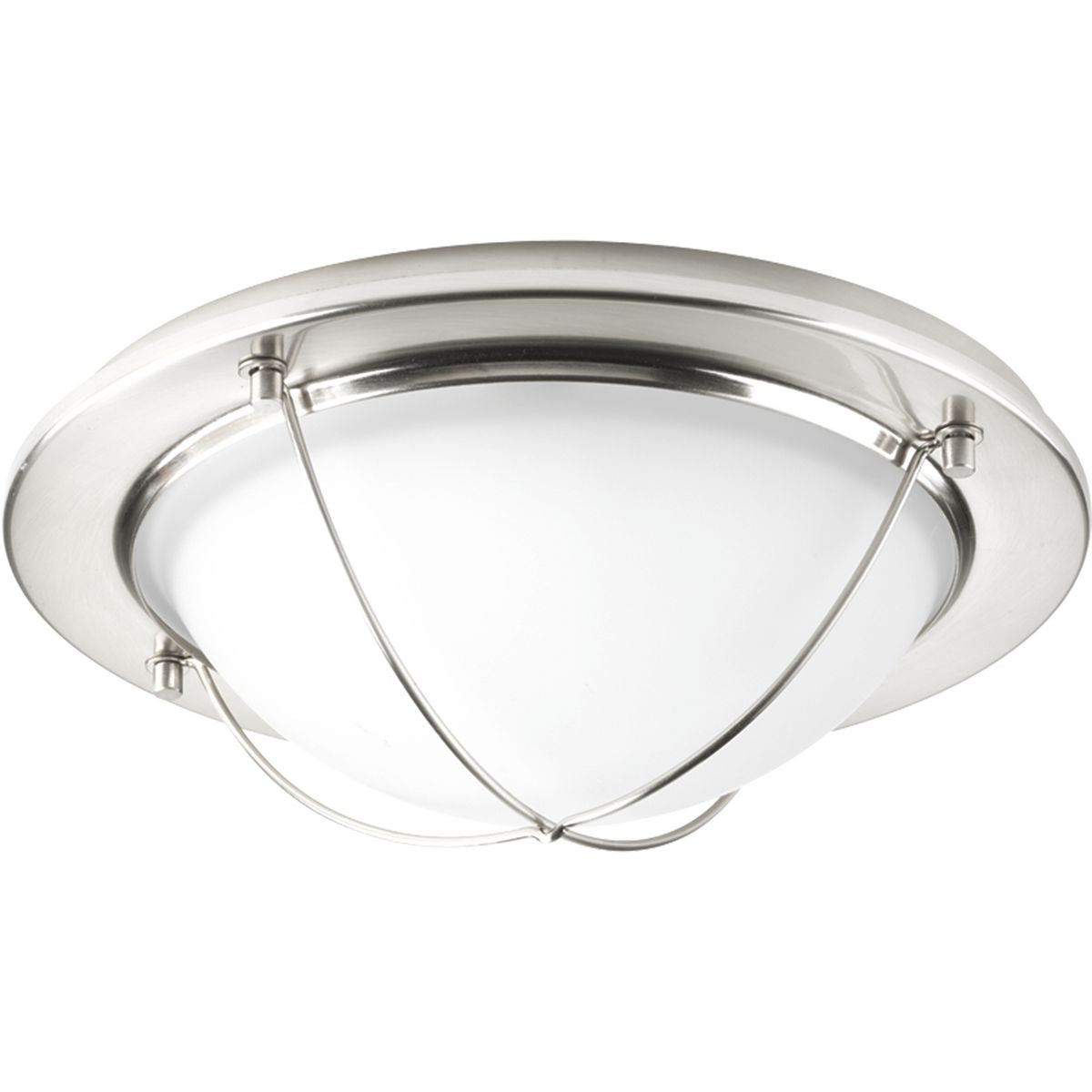 PROGRESS LIGHTING P3658-0930K9 Portal Collection One-Light 11" LED Flush Mount in Brushed Nickel