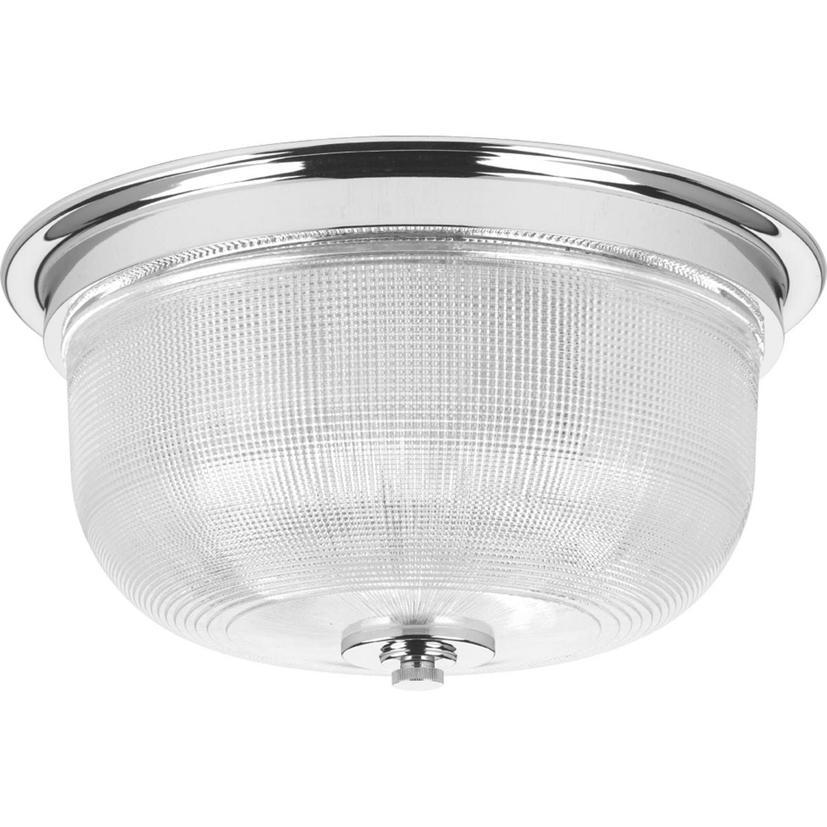 PROGRESS LIGHTING P3740-15 Archie Collection Two-Light 12-3/8″ Close-to-Ceiling in Polished Chrome