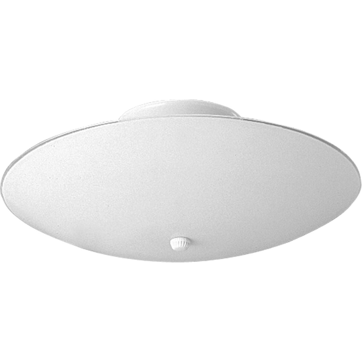 PROGRESS LIGHTING P4609-30 12″ Round Glass Two-Light Close-to-Ceiling in White