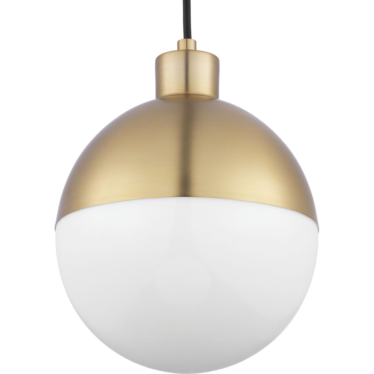 PROGRESS LIGHTING P500147-109-30 Globe LED Collection One-Light LED Pendant in Brushed Bronze