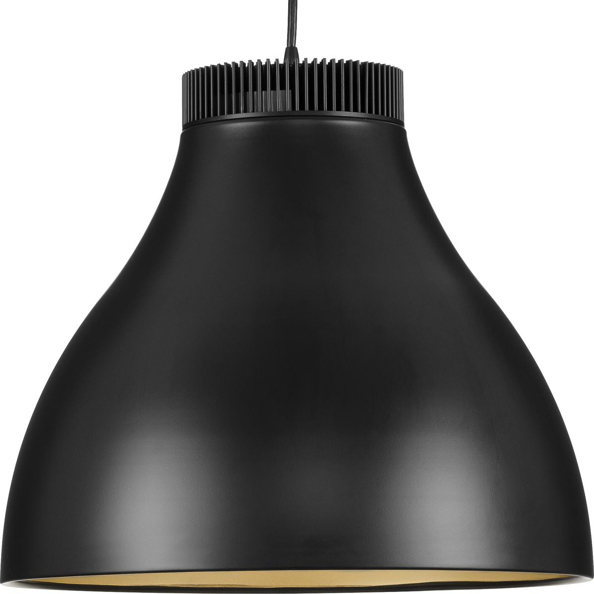 PROGRESS LIGHTING P500373-31M-30 Radian LED Collection Modern Matte Black Metal Pendant in Matte Black