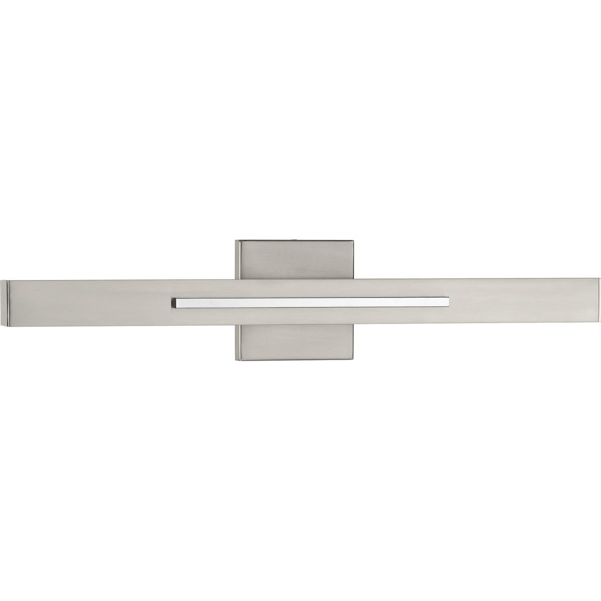 PROGRESS LIGHTING P710052-009-30 Planck LED Collection Two-Light LED Wall Sconce, Brushed Nickel Finish in Brushed Nickel