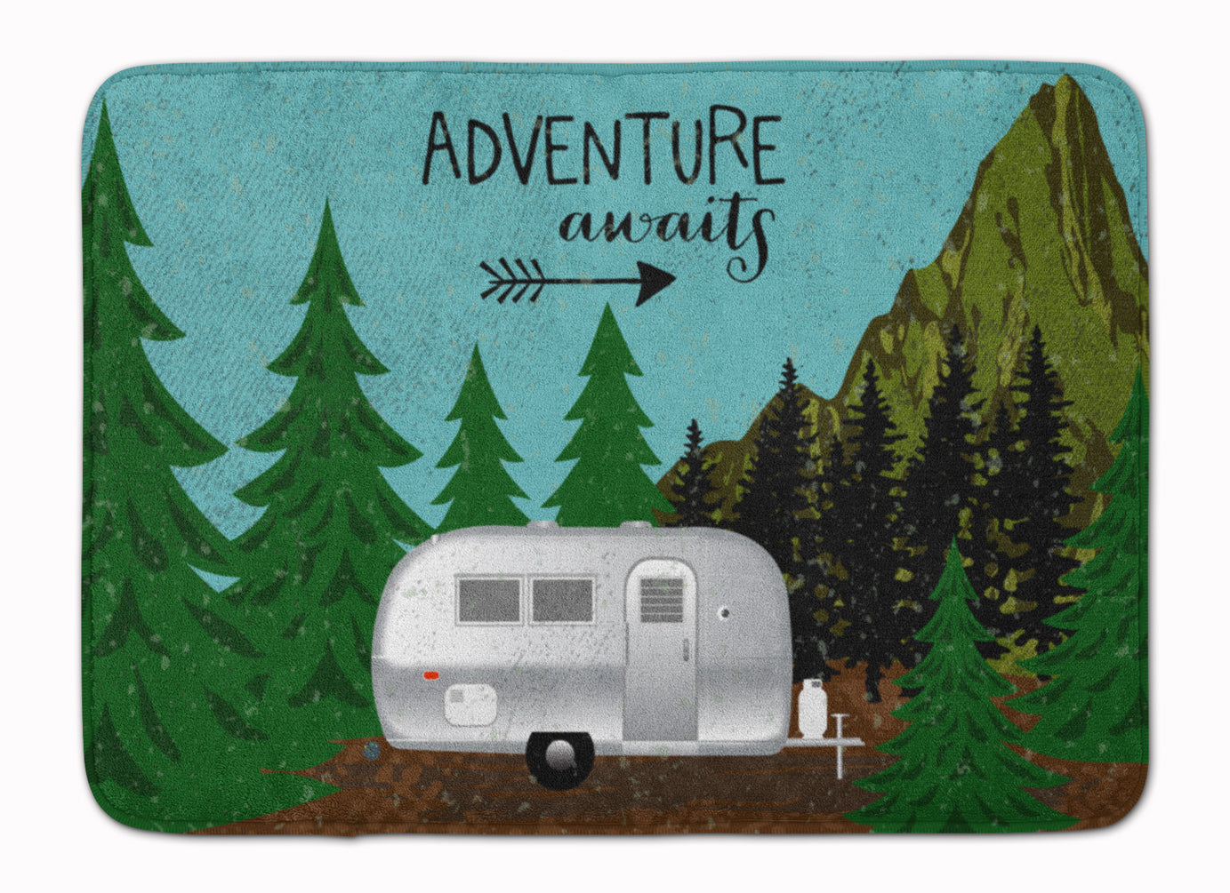 Airstream Camper Adventure Awaits Machine Washable Memory Foam Mat VHA3022RUG