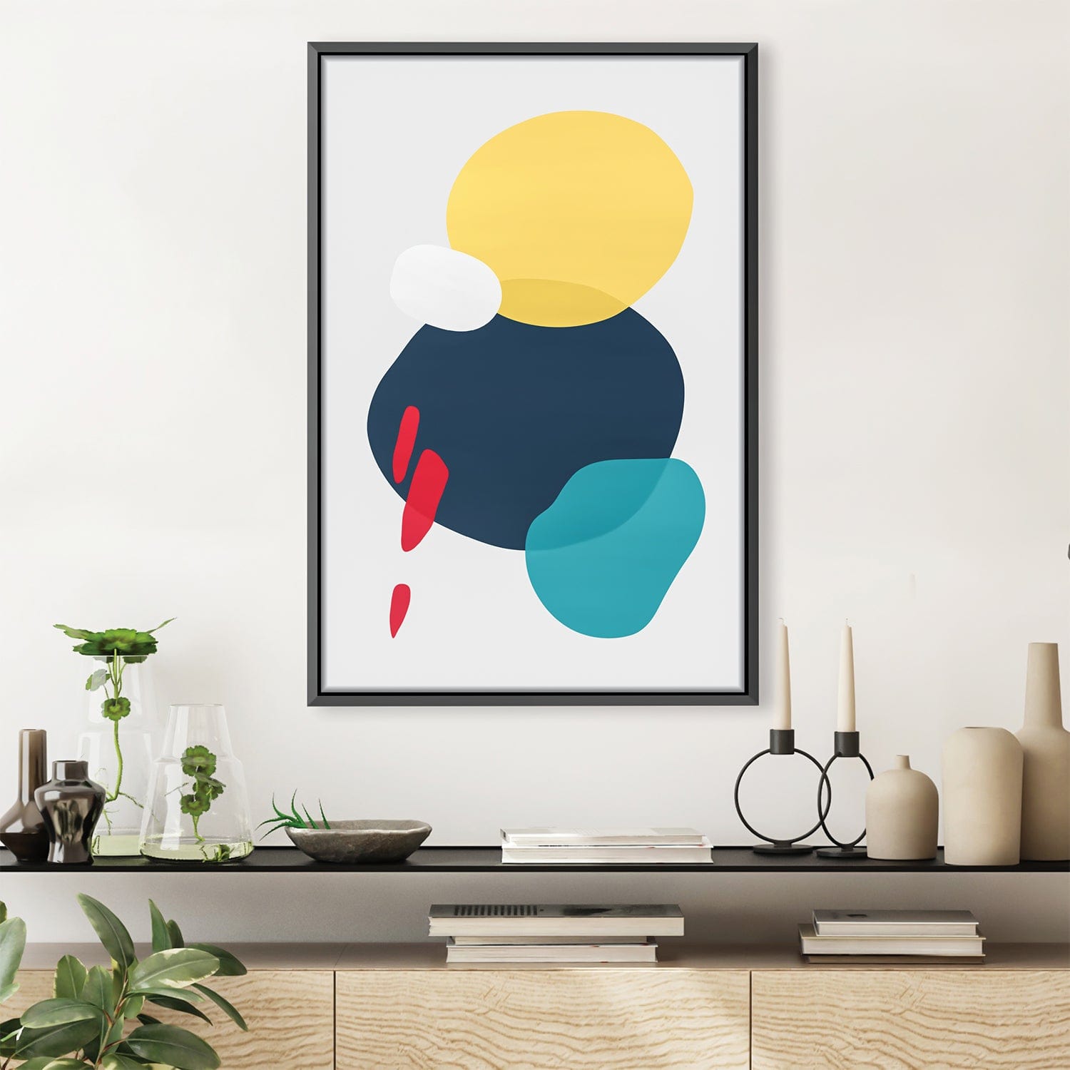 Abstract Minimalist Shapes 1 Canvas