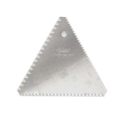 Adcraft AT-1446/12 – Ateco Decorating Comb, three-sided, aluminum, carded