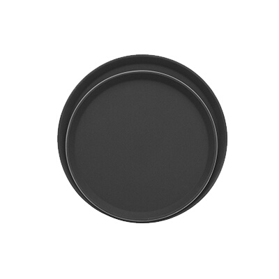 Adcraft NST-16BK/ROUND – Serving Tray, 16″, round, fiberglass bottom, black