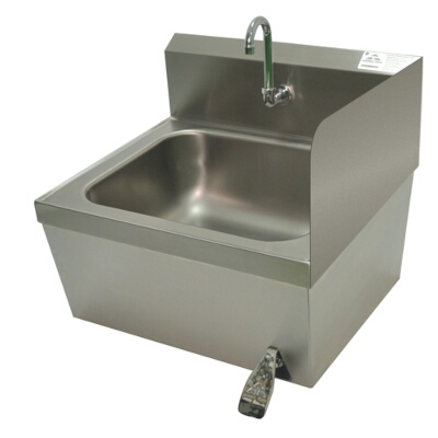 Advance Tabco 7-PS-16F – Welded Side Splash, 7-3/4″H, single side, for hand sinks 14″ x 16″ bowl