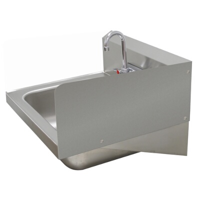 Advance Tabco 7-PS-27E – Bolted Side Splash, 7-3/4″H, for hand sinks with 16″ x 14″ bowl