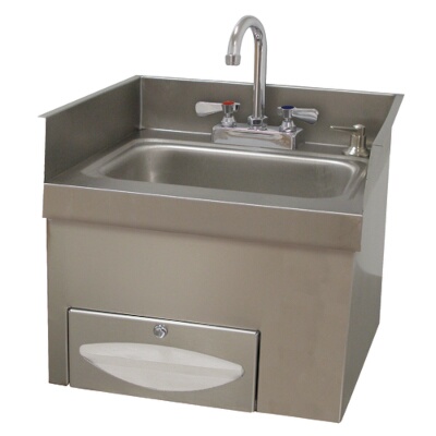 Advance Tabco 7-PS-42 – Recessed Hand Sink, 14″W x 10″D x 5″ deep sink bowl, inc