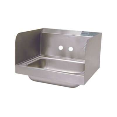 Advance Tabco 7-PS-66-NF – Hand Sink, wall mounted, 14″ x 10″ x 5″ deep bowl, 7-3/4″ side splashes