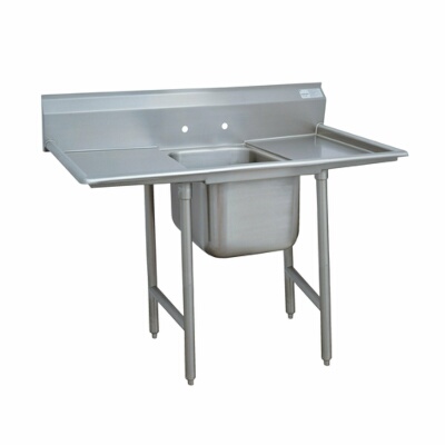 Advance Tabco 9-1-24-36RL – One Compartment Sink, 90″W x 28″D, with left & right drainboards