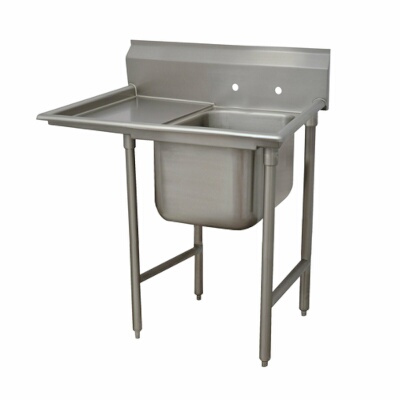 Advance Tabco 93-41-24-36L – One Compartment Sink, with left drainboard, overall 32″ F/B x 68″ L/R