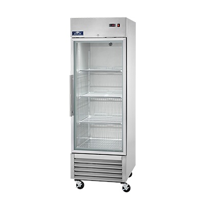 Arctic Air AGR23 – Reach-In Refrigerator, one-section, 27″W, (1) glass door, stainless steel exterior