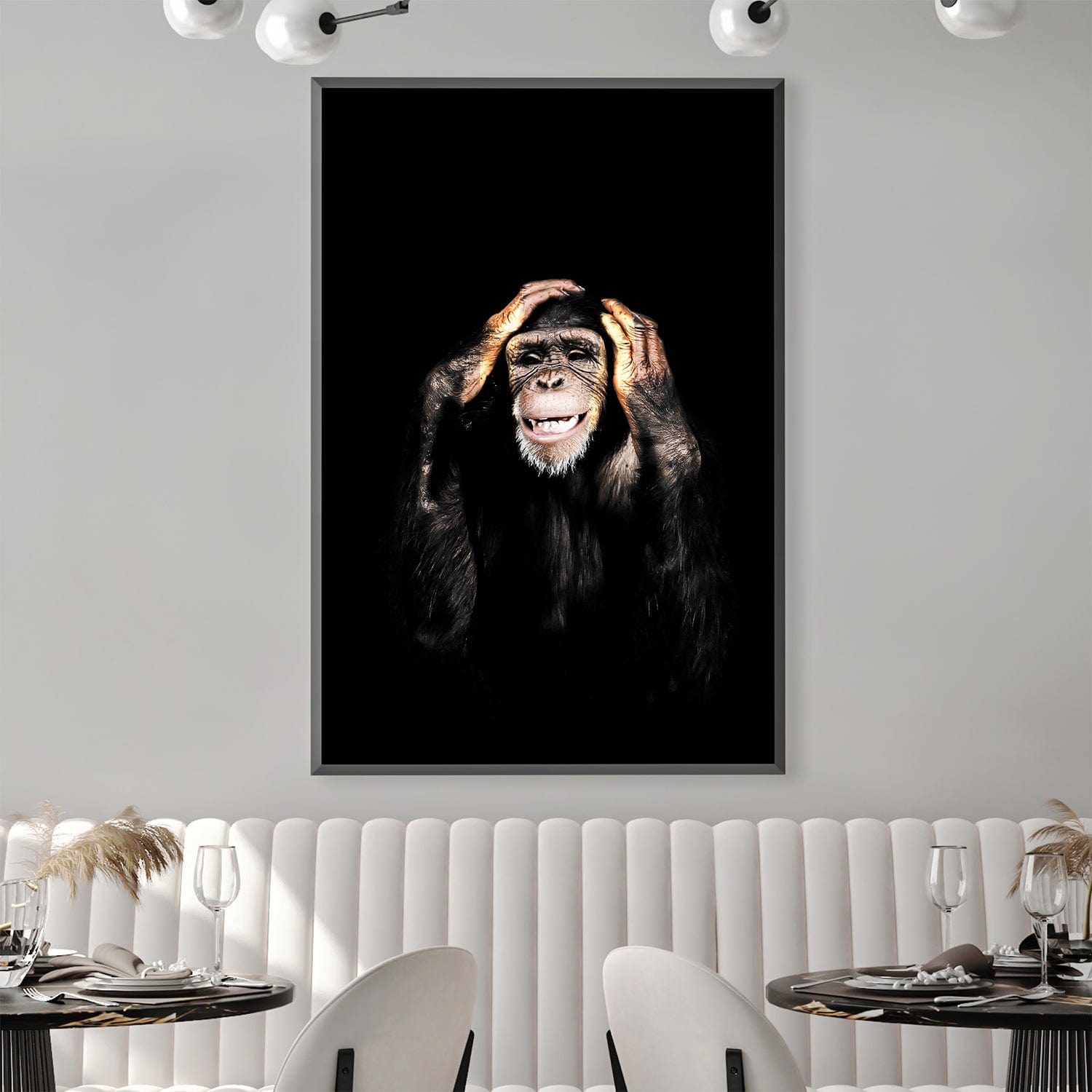 Dark Monkey Hear No Evil Canvas